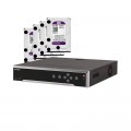 Hikvision DS-7732NI-K4 Сетевой видеорегистратор на 32 канала + WD62PURX жесткий диск(4 шт)